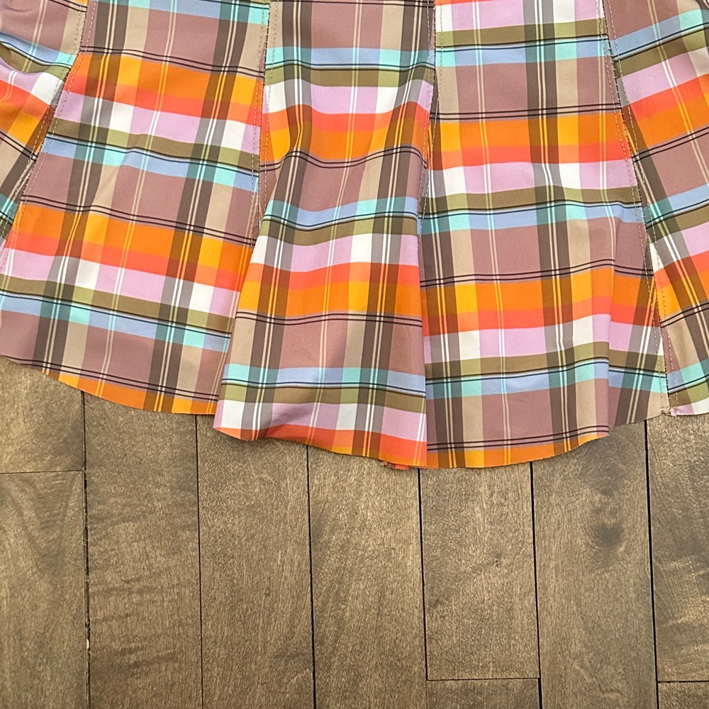Bobbe Brand Vibrant Plaid Tennis Skirt with Shorts underneath. Size M - Picture 6 of 7
